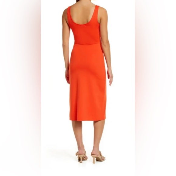 NWT Open Edit Scoop Neck Midi Dress, Size XXS - Picture 4 of 10